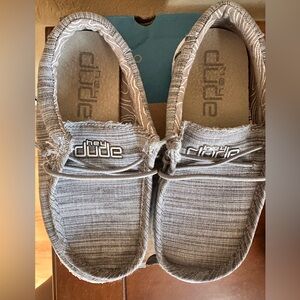 Hey Dude Gray Moccasins Casual Slip-On